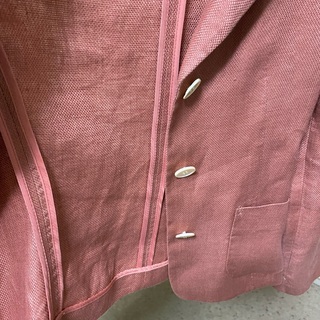 麻１００％の　ジャケットの画像