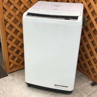 【愛品館江戸川店】「保証有り」HITACHI日立　8.0kg　全自動洗濯機 「BW-V80C」 （2018年製）お問い合わせID:142-029603-007　配送可　1,100円～