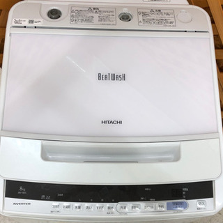 【愛品館江戸川店】「保証有り」HITACHI日立　8.0kg　全自動洗濯機 「BW-V80C」 （2018年製）お問い合わせID:142-029603-007　配送可　1,100円～の画像