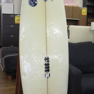 R013 MRS REX MARECHAL サーフボード、6’1” フィン3個付、紐欠品です 良品