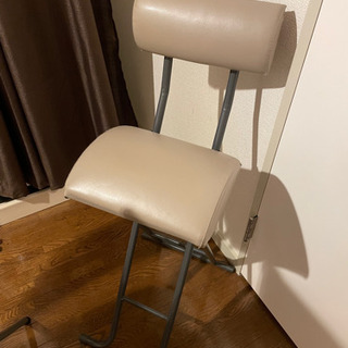 【美品】ニトリ　カウンターチェア　ブラウン