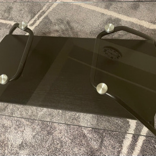 ニトリ　テーブル　黒色の画像