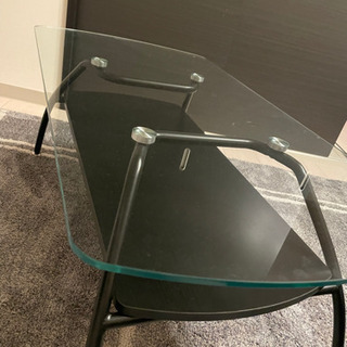 ニトリ　テーブル　黒色の画像