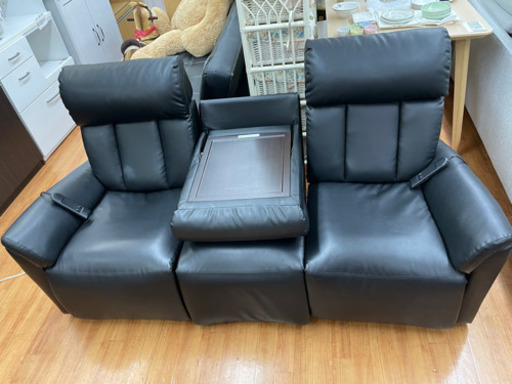 美品☆動作品 電動式ソファー 3人がけ リラックスソファー