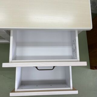 【リサイクルショップ　ピカソ　小松原】 幅150cm　55-60V型 三幸ジャパン ホワイトテレビボード ローボード★7404★の画像