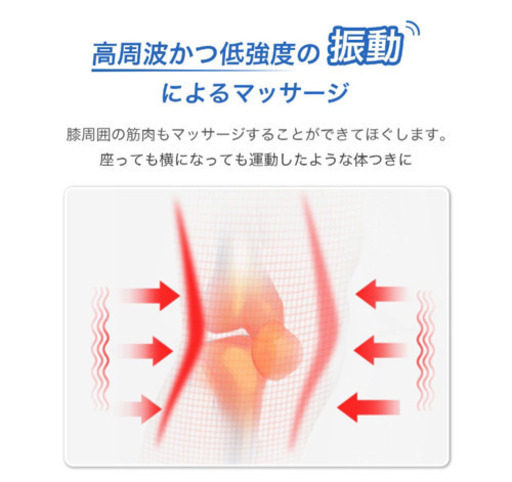 【新品未使用】膝 マッサージ器  膝 温熱 膝関節 健康グッズ 高齢者 誕生日 父の日 母の日 家電 膝当て 温める 足 プレゼント 