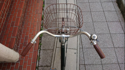 【整備済自転車】マルイシ製　26インチ変速なし　LEDオートライト付　前タイヤ新品❗️美品❗️若林自転車　浜大津　SALE中❗️