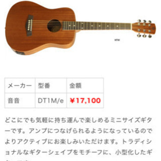 ギター　ミニサイズ　の画像