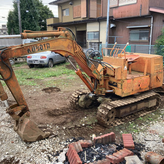 ユンボ　クボタ　ジャンクの画像
