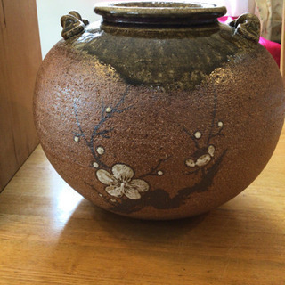 特別激安価格‼️🍀信楽焼  花瓶  明山🍀の画像