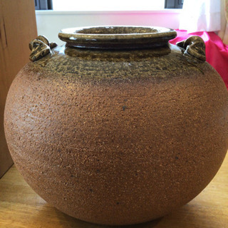 特別激安価格‼️🍀信楽焼  花瓶  明山🍀の画像