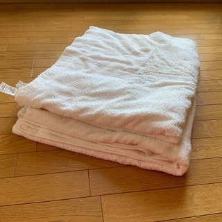 取りに来てくださる方に！２枚 無印良品 シングル タオルケット ...
