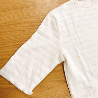 【定価 3,850 円】☆新品☆レイカズン 変わりシャーリングプルオーバー オフシロの画像