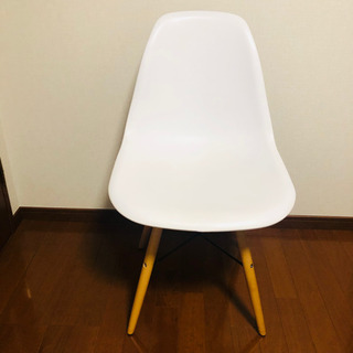 イームズチェア シェルチェア 2脚セット 白 ホワイトの画像