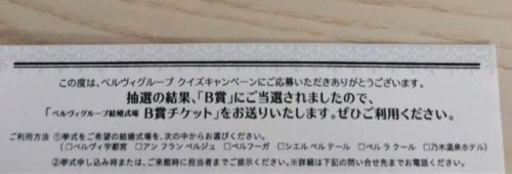 有効期限なし　20万円分のハネムーンチケット