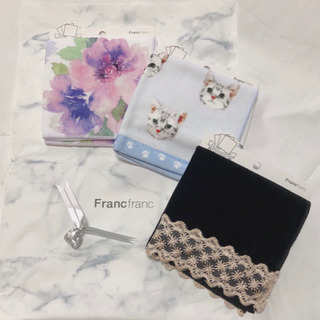 【未使用】Francfrancハンカチ2点