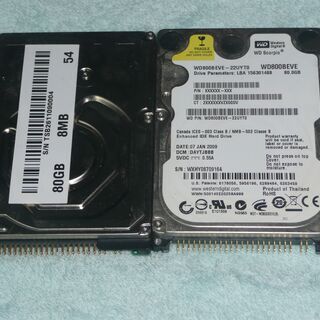 2.5インチハードディスク(IDE) 2台セット②