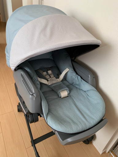 コンビ ホワイトレーベル ネムリラ AUTO SWING BEDi Long スリープシェル EG ミンティブルー