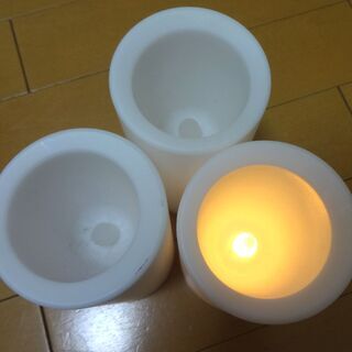 IKEA キャンドル風ライト 3個セット 照明 明かり ろうそくの画像