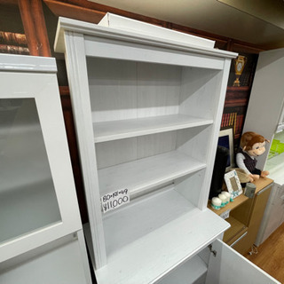 美品☆イケアIKEA☆ハイキャビネット 扉付, ホワイト80x190 cm