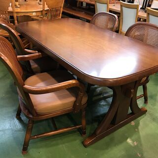 【愛品館八千代店】飛騨産業　ダイニング5点セット【愛八DN】