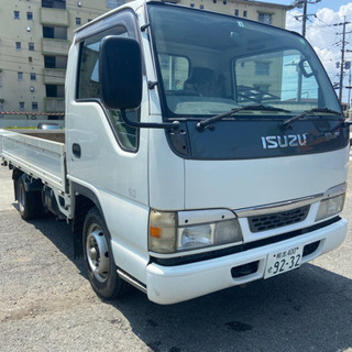 実走行3.6万キロ！ディーゼルエルフ平ボディ4JG2エンジン