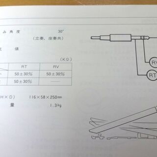 YAMAHA  ヤマハ  FC7 エクスプレッションペダル  フットコントローラー ボリュームペダル シンセ キーボード 電子ピアノの画像
