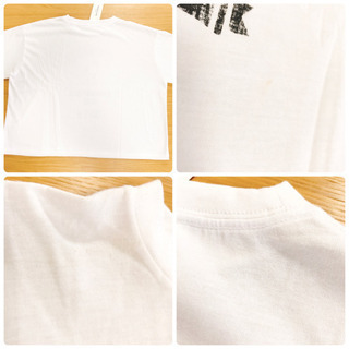【定価 2,750 円】☆新品☆レイカズン 難あり ゆるシルエットかすれプリントTシャツ オフシロの画像