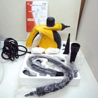 アイリスオーヤマ スチームクリーナー 美品 長さ31×幅13×高さ24㎝ STM-303 ハンディタイプ 加圧噴射式 札幌市 清田区 平岡の画像
