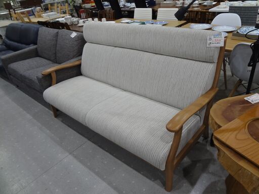 【モノ市場 東海店】ファブリックソファ　３人掛け