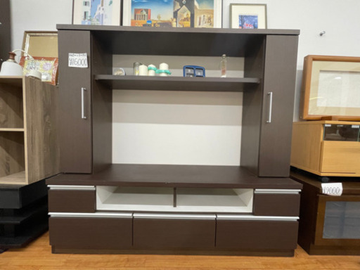 ニトリのハイタイプテレビボード テレビ台 ブラウン 木目調