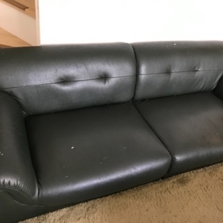 レザーソファお譲りしますの画像