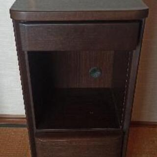 小型棚　固定電話　引出し