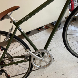 700c 【6段変速】クロスバイク モスグリーン