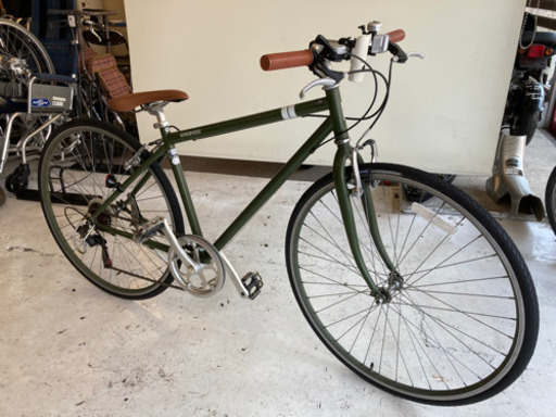 700c 【6段変速】クロスバイク　モスグリーン