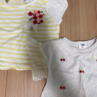 ベビー 70size 女の子半袖シャツ