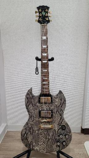 「中古」エレキギターSPEAR S-100SS SNAKE SKIN SG 40,000円