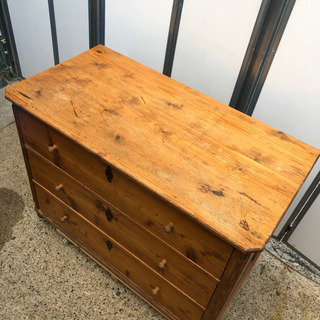 ビンテージ　木製　チェスト KM105 アンティーク ビンテージチェスト