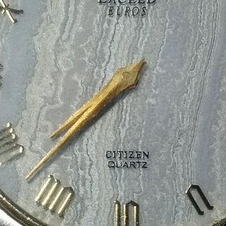 1990年エクシード　ユーロス    CITIZEN-シチズン時計株式会社　　ベルトのコマが無いので高級な子供用時計としてどうでしょうか。の画像