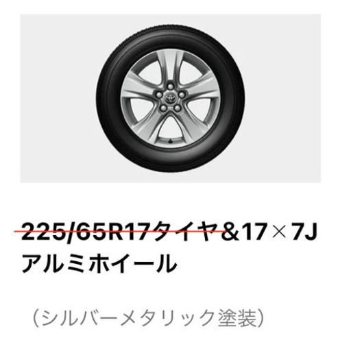 (金額交渉受付ます)アルミホイール/RAV4純正/17×7J