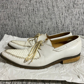 MORGAN HOMME モルガンオム　ローファー　白　サイズ2...