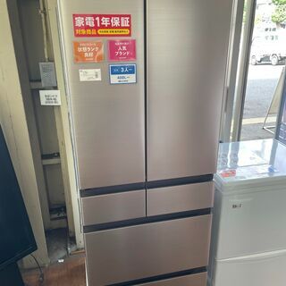 ヒタチ　6ドア冷蔵庫　2021年製　５２０L 　R-H52N　アウトレット品　程度A