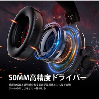 定価3580円新品未使用EKSA ゲーミングヘッドセット 7.1ch マイク付きの画像