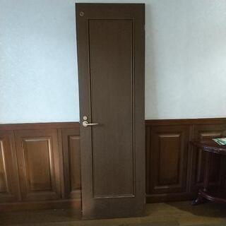 部屋用扉  鍵付き 一枚板材