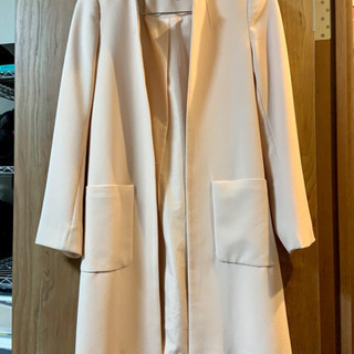 ロングコート ノーカラーコート