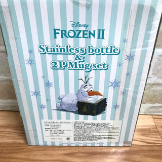 お値下げしました！アナと雪の女王　オラフ　保冷　保温　ステンレス　冬　外出　携帯　魔法瓶　ボトル　水筒　&  マグカップ2P セットの画像
