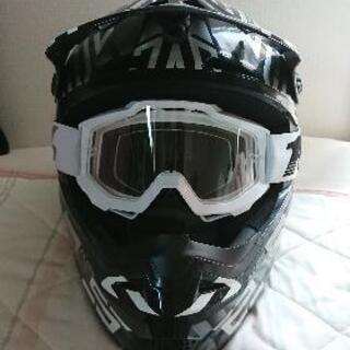 HJT 美品ｵﾌﾛｰﾄﾞﾍﾙﾒｯﾄ ｺﾞｰｸﾞﾙ新品の画像