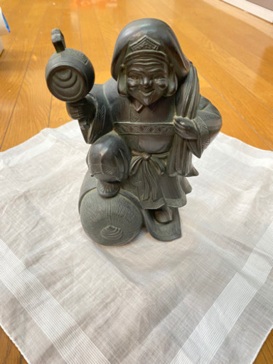 大黒天　置物　陶器　美品✨