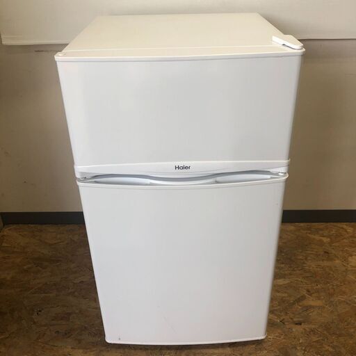 【Haier】 ハイアール 2ドア冷凍冷蔵庫 JR-9BDK ホワイト 85L 直冷式 2019年製.