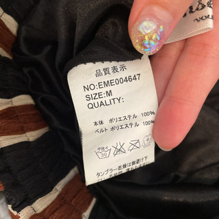 ストライプ　ワイドパンツ　ガウチョの画像